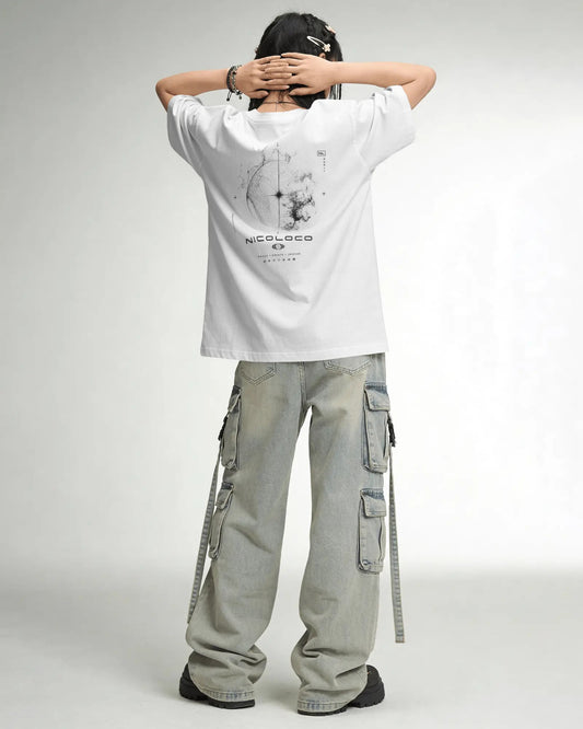 NICOLOCO T-Shirt — NL Brand white Heavyweight tee