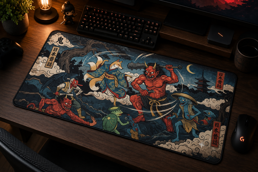 NICOLOCO Desk Mat - Night of the Oni Mouse Pad