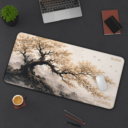 NICOLOCO (BLOOM) Desk Mat | Asian Ink Landscape Mouse Pad