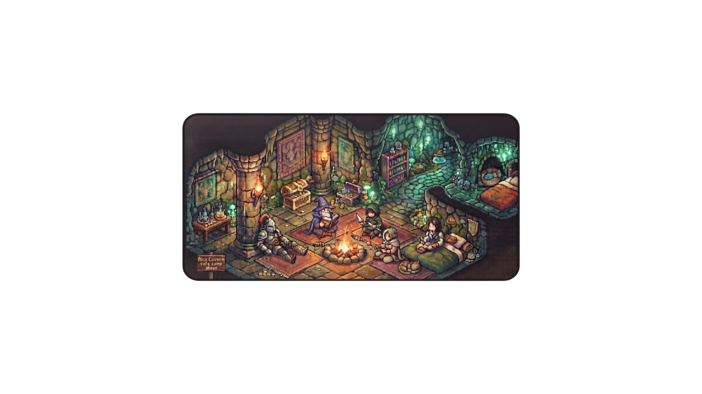 NICOLOCO Desk Mat - Dungeon Crawler Mouse Pad