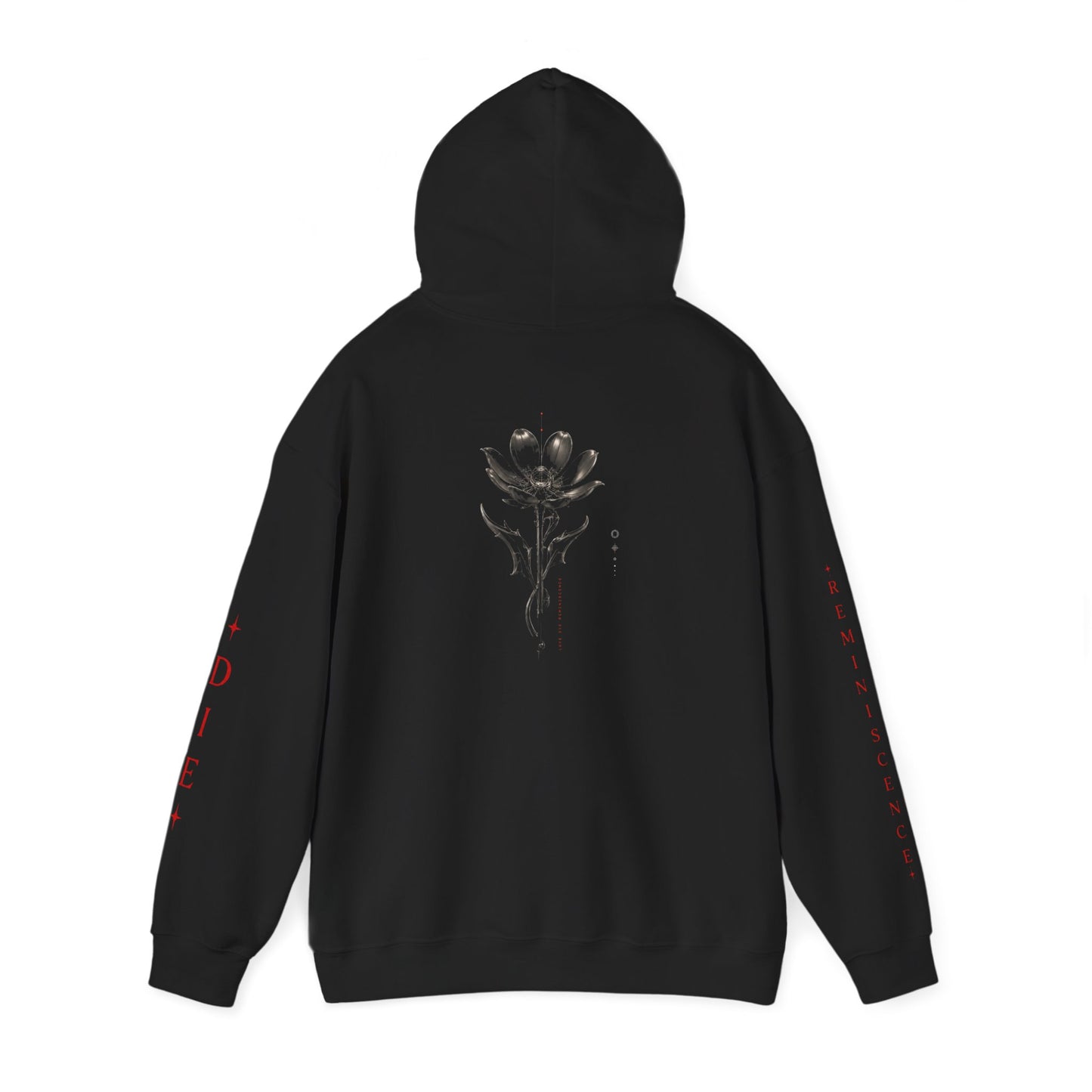 NICOLOCO Hoodie - Midweight "LOVE DIE REMINISCENCE" Graphic