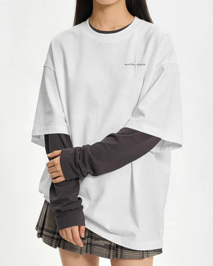 NICOLOCO T-Shirt — NL Brand white Heavyweight tee