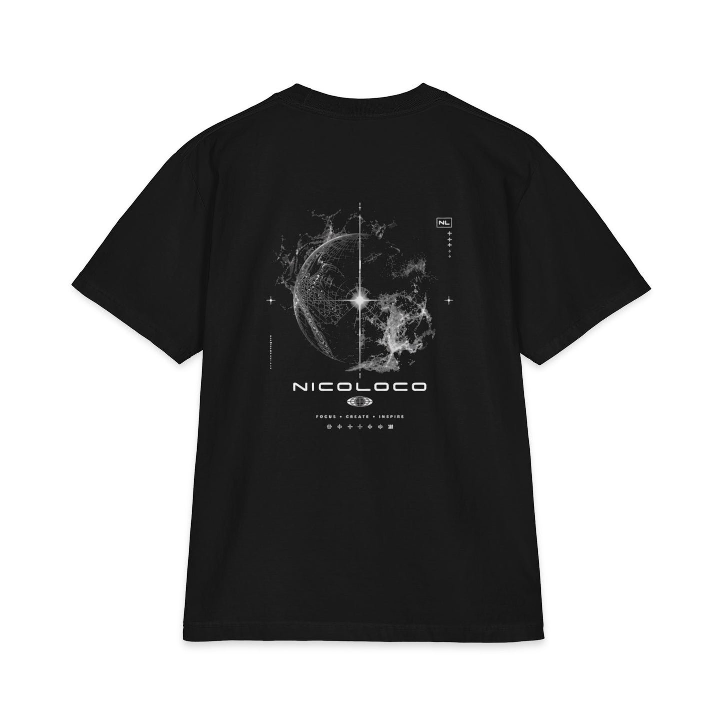 NICOLOCO T-Shirt — NL Brand black Heavyweight tee