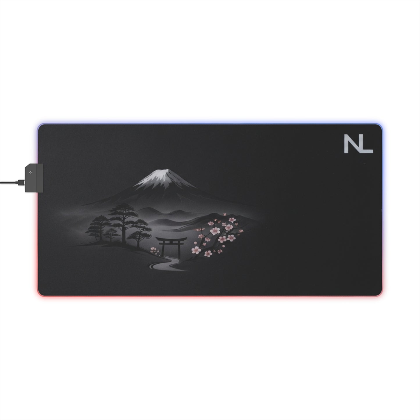 NICOLOCO LED Desk Mat - Fuji RGB Mouse Pad