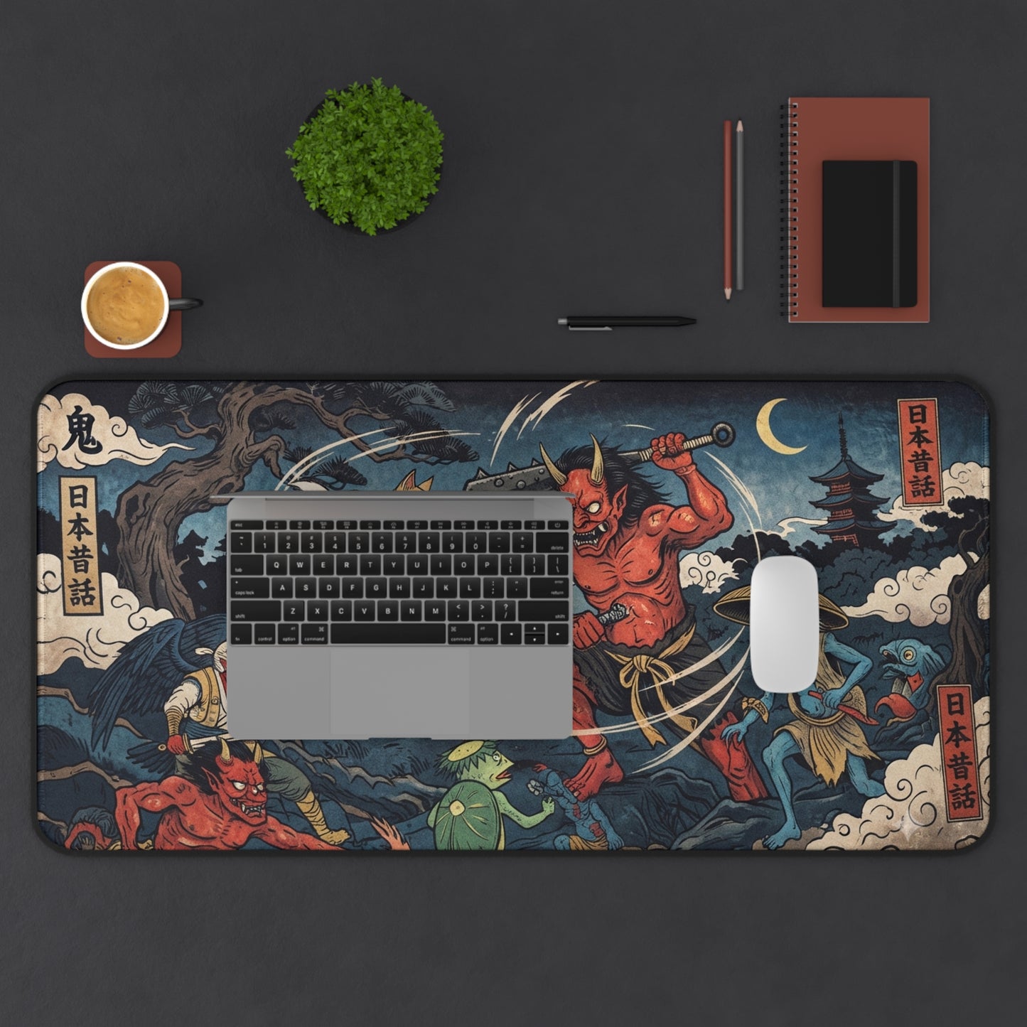 NICOLOCO Desk Mat - Night of the Oni Mouse Pad
