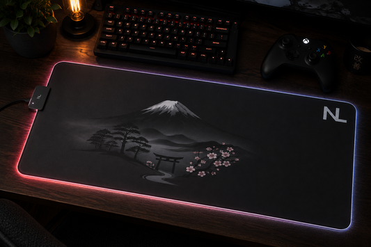 NICOLOCO LED Desk Mat - Fuji RGB Mouse Pad
