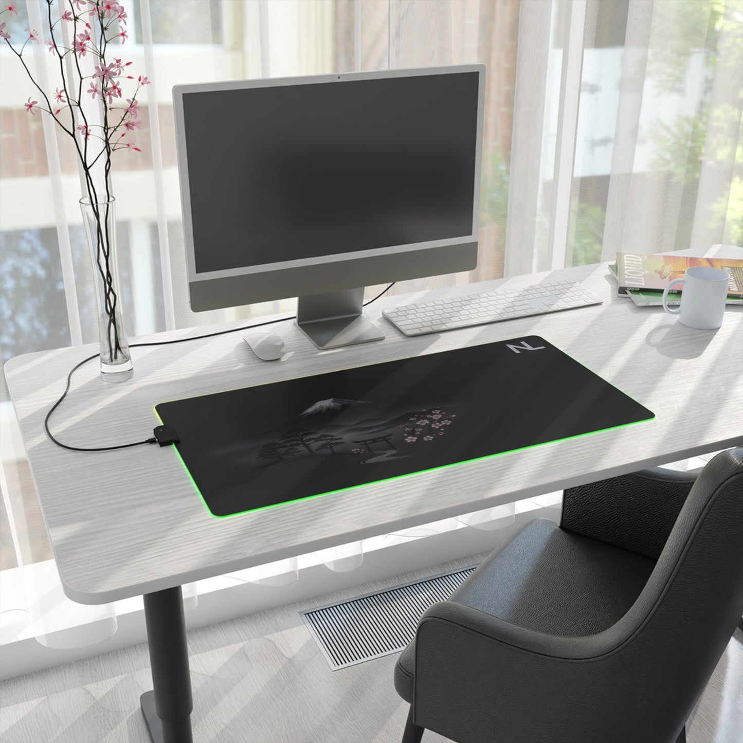 NICOLOCO LED Desk Mat - Fuji RGB Mouse Pad