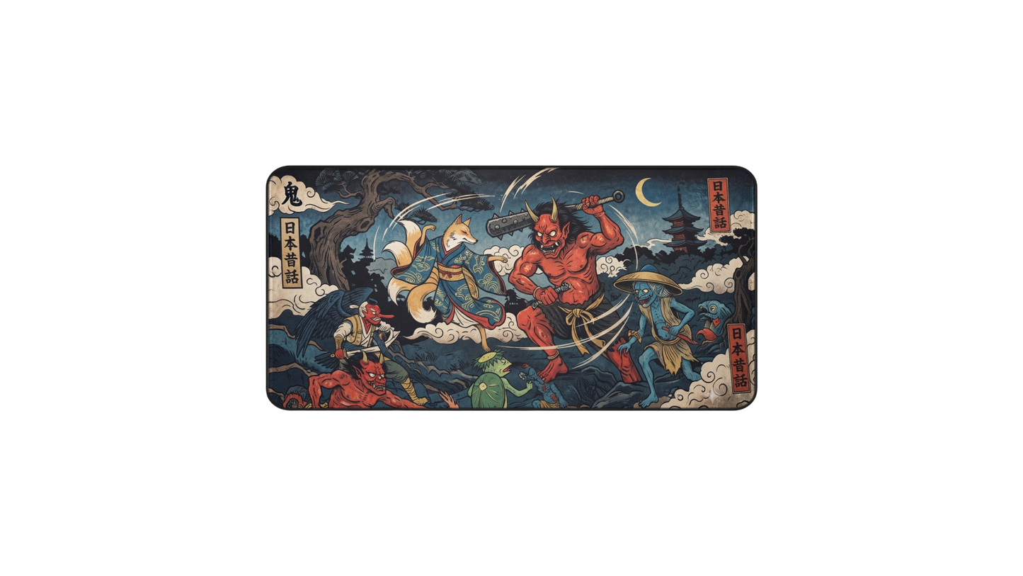 NICOLOCO Desk Mat - Night of the Oni Mouse Pad