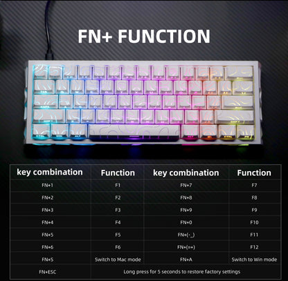 NICOLOCO Aura60 Mechanical Gaming Keyboard