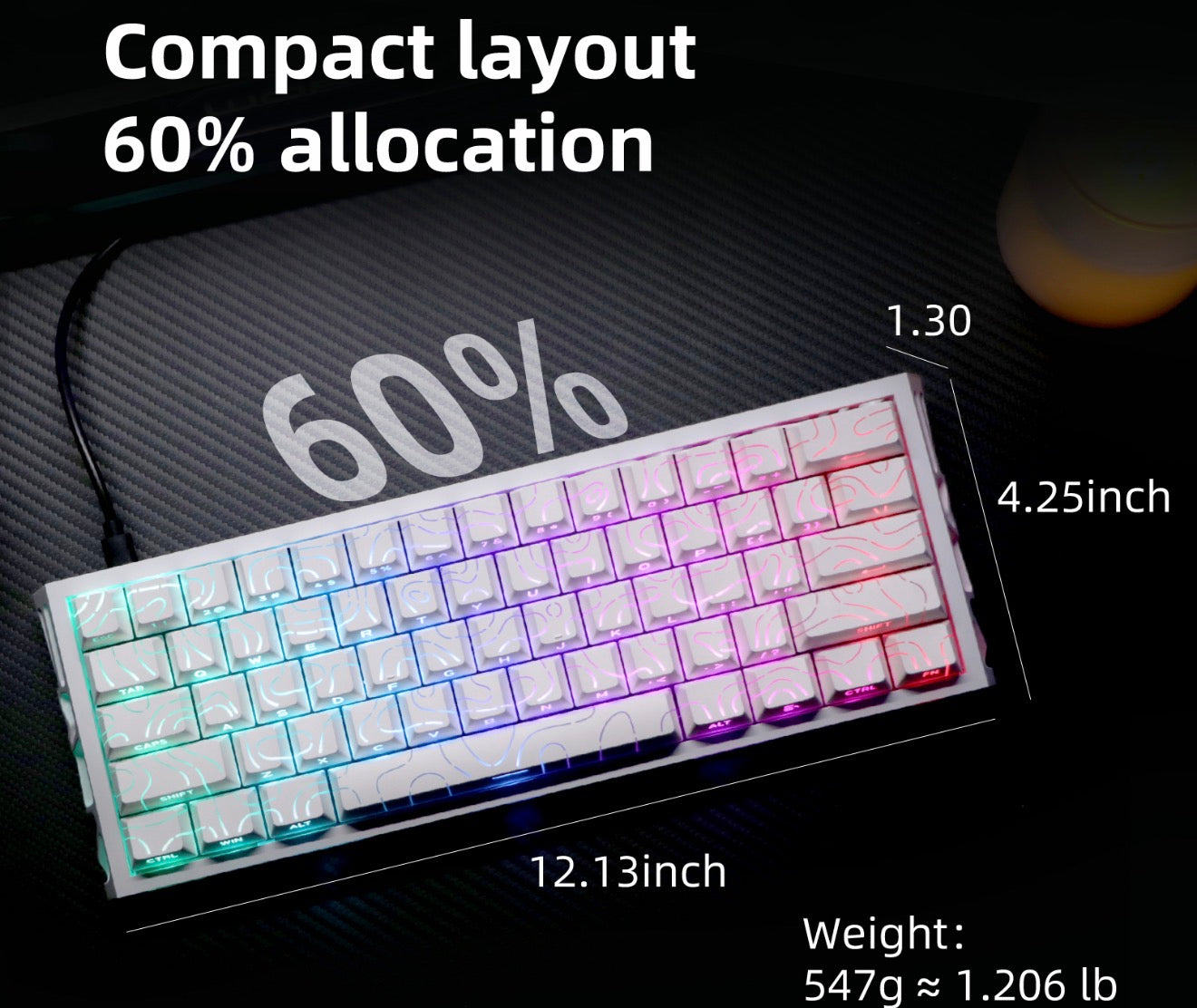 NICOLOCO Aura60 Mechanical Gaming Keyboard