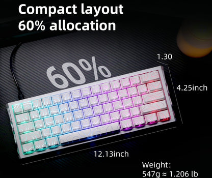 NICOLOCO Aura60 Mechanical Gaming Keyboard