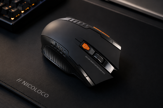 NICOLOCO Wireless Gaming Mouse - 2.4G
