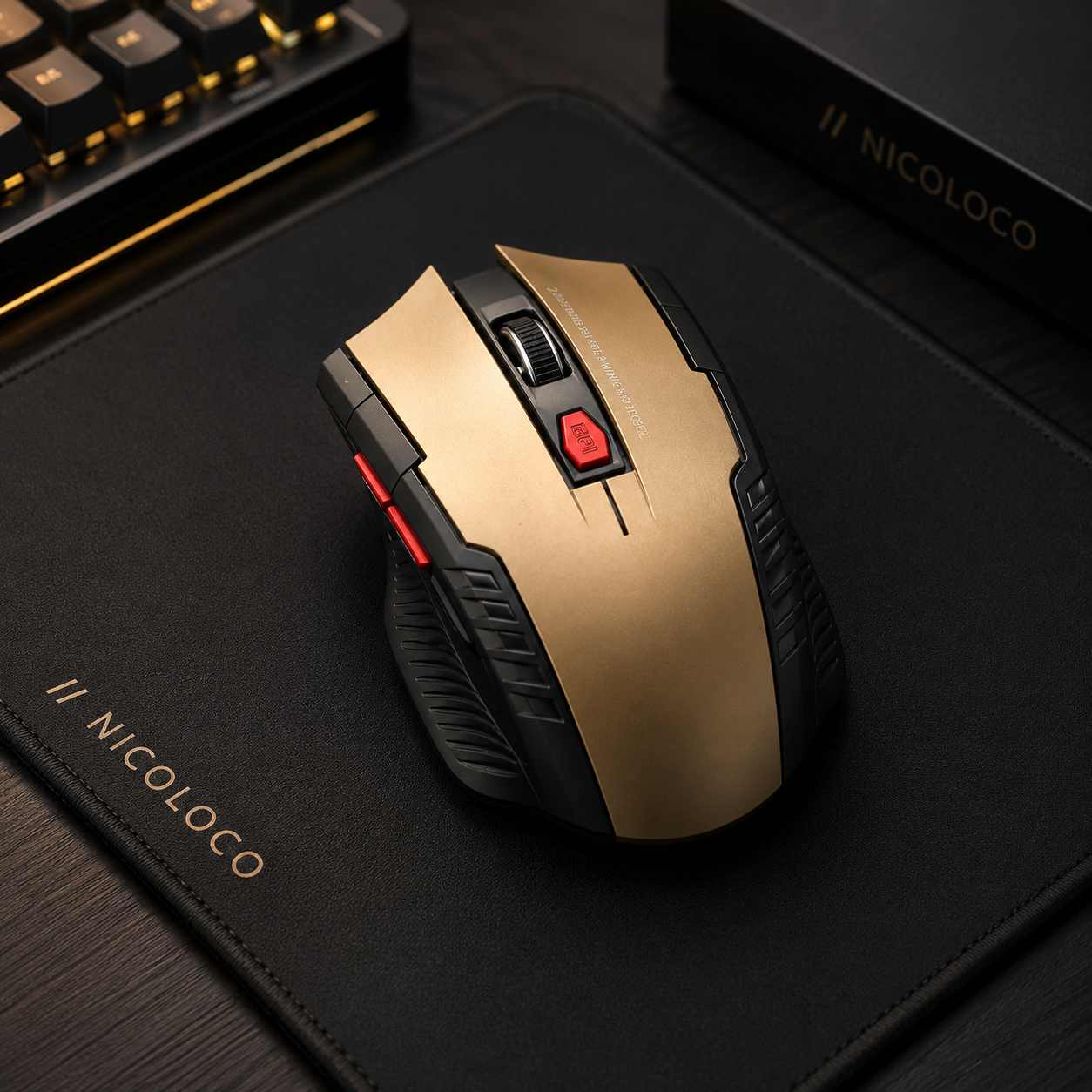 NICOLOCO Wireless Gaming Mouse - 2.4G