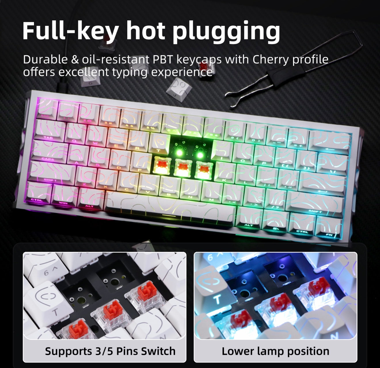 NICOLOCO Aura60 Mechanical Gaming Keyboard