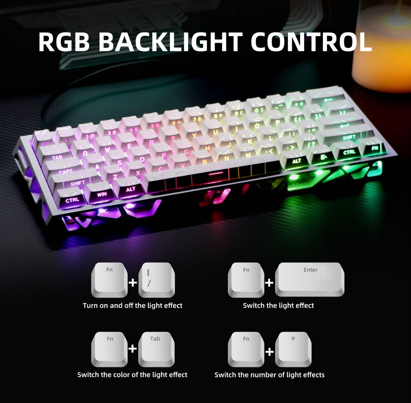 NICOLOCO Aura60 Mechanical Gaming Keyboard