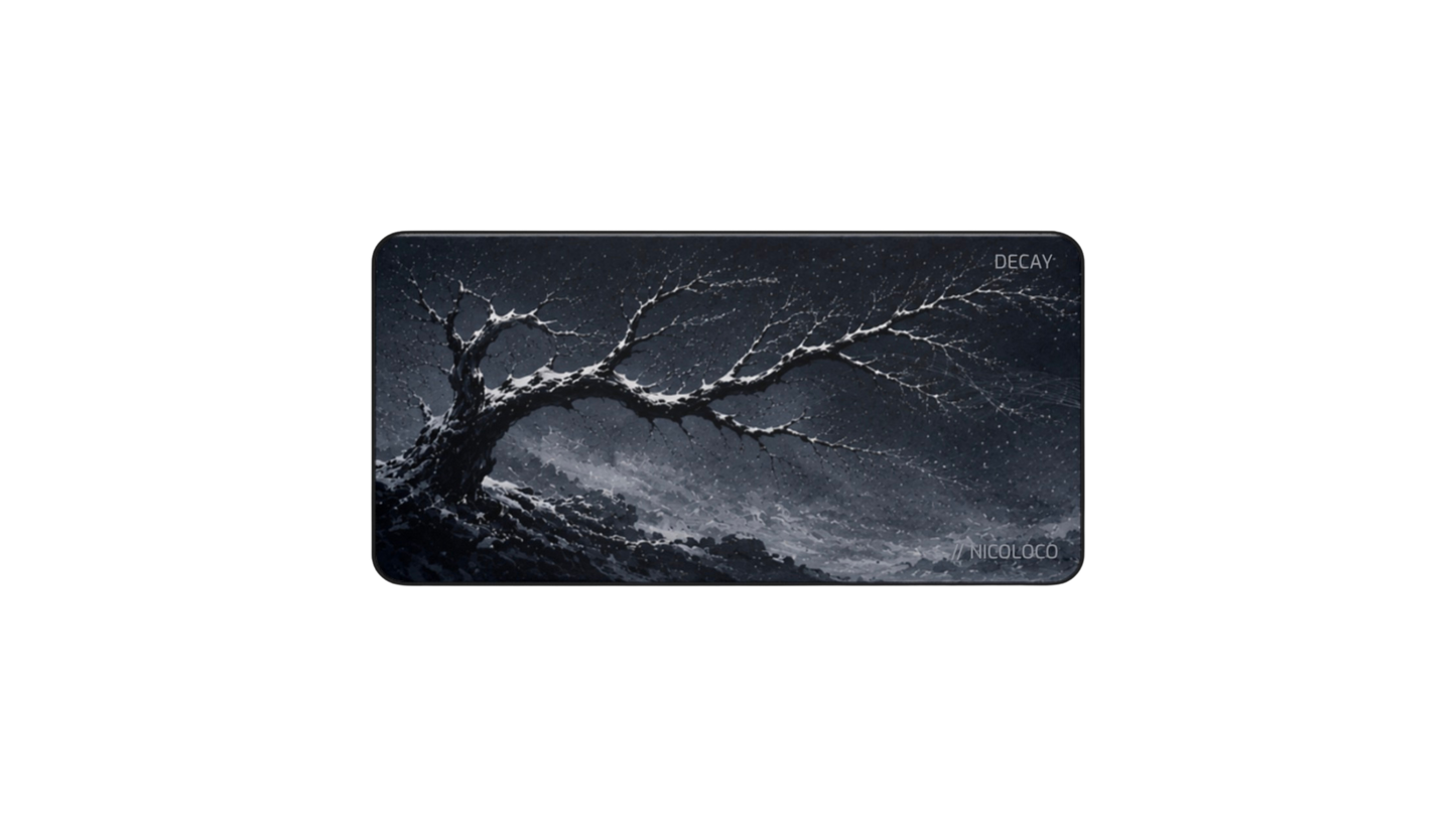 NICOLOCO (DECAY) Desk Mat — Gothic Tree Landscape Mouse Pad