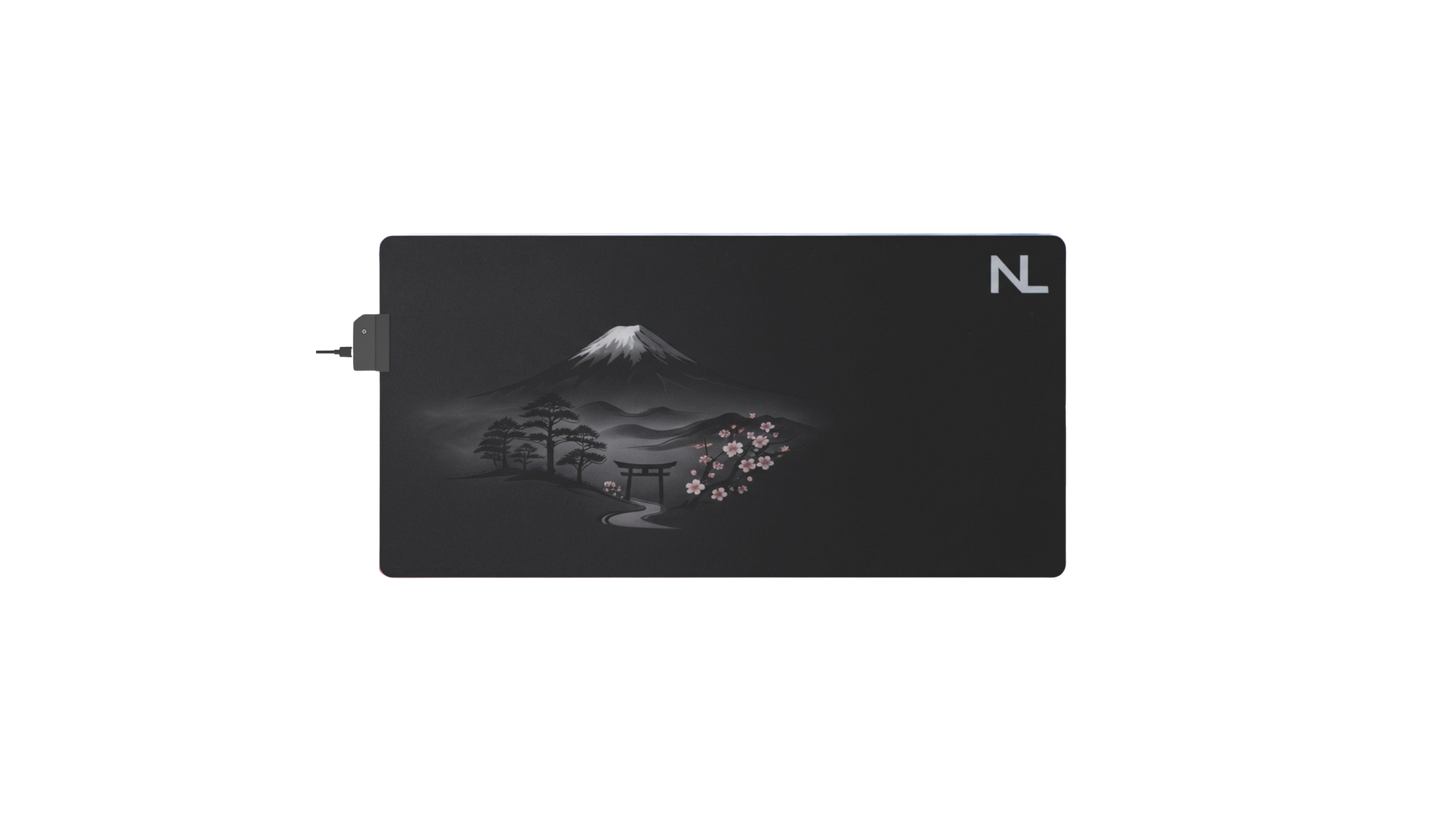 NICOLOCO LED Desk Mat - Fuji RGB Mouse Pad