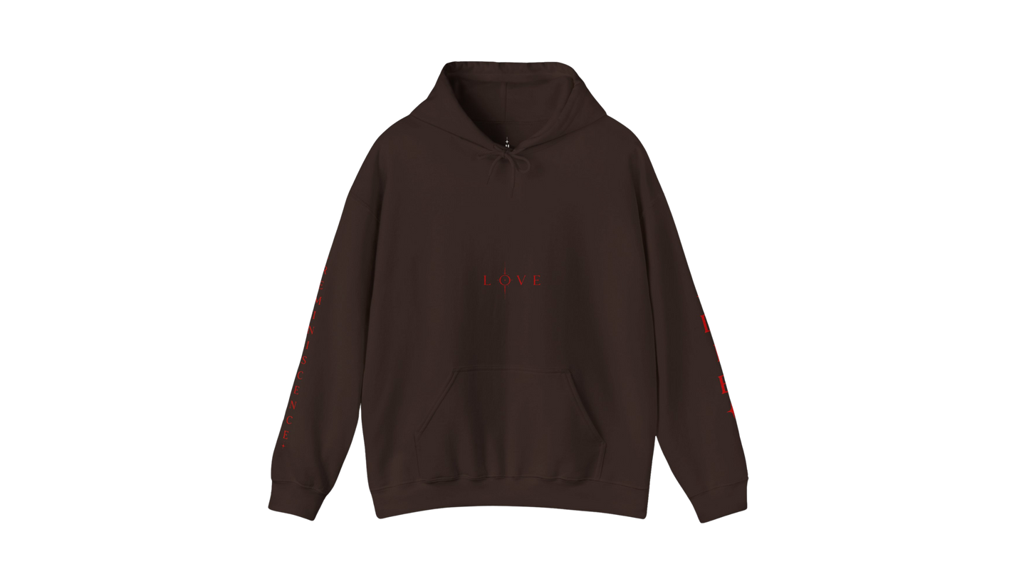 NICOLOCO Hoodie - Midweight "LOVE DIE REMINISCENCE" Graphic